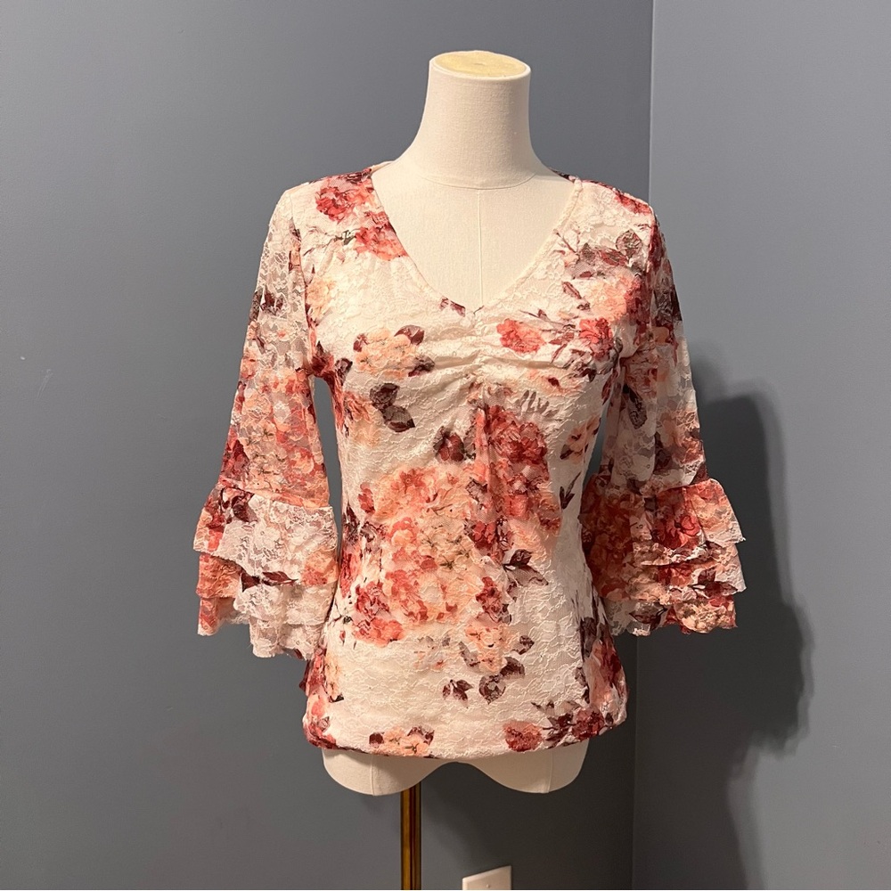 Ruffled Sleeve Blouse